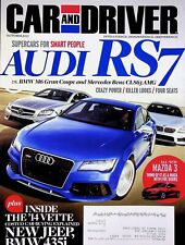 SUPERCARS FOR SMART PEOPLE AUDI RS7 - CAR AND DRIVER MAGAZINE, OCTOBER 2013 picture