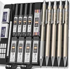 Nicpro 5 PCS Metal Mechanical Pencil Set in Case, Artist Drafting Pencils picture