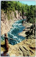 Postcard - Bad River Canyon, Copper Falls State Park, Mellen, Wisconsin, USA picture