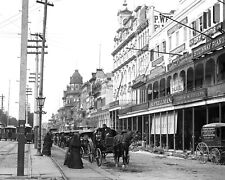 CANAL STREET, NEW ORLEANS FROM HENRY CLAY MONUMENT IN 1890 - 8X10 PHOTO (EP-596) picture