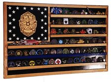 Dallas Texas Police Department Challenge Coin Display Flag Subdued picture