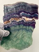 XXL Rainbow Fluorite Slab 1.55 POUNDS / 0.40” THICK / Lapidary  / Cabochon ++ picture
