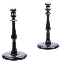 A Pair Of English Style Carved Candlesticks picture