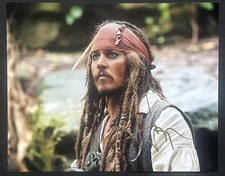 JOHNNY DEPP PIRATES OF THE CARIBBEAN AUTOGRAPH 10-8 PHOTO SIGNED STEVE GRAD COA picture