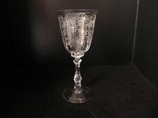 FOSTORIA MEADOW ROSE Vintage Water Goblet picture