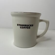 2009 Starbucks Coffee Tea Mug 16 oz Cream White & Brown Inside New Bone China  picture