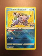 Pokémon ~ Radiant Blastoise - Pokemon GO ~ Radiant Rare #18/78,  picture