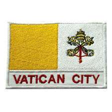 Vatican City Country Flag Patch Iron On Patch Sew On Badge Embroidered Patch picture