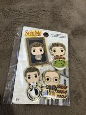 Seinfeld Funko POP 4 Pin Pack Jerry, George, Elaine & Kramer New picture