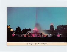 Postcard Buckingham Fountain a Night Chicago Illinois USA picture