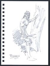 Mike Hoffman Tarzan Original Pencil Art comic artist Personal Notebook 2013 picture