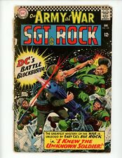 Our Army at War #168 Comic 1966 FR- Low Grade 1st App Unknown Soldier Key picture