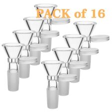 ( Pack of 16 ) 14mm Male Glass Bowl For Water Tobacco Pipe Bong Replacement Head picture