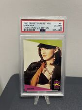 1991 Pro Set Superstars #81 Madonna Musicards UK Edition PSA 10 Gem Mint POP 6 picture