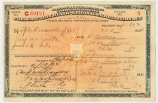 Prescription Form - dated 1923-1925 - National Prohibition Act - Americana - Bea picture