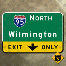 Delaware Interstate 95, Wilmington exit road sign highway marker 21x14 picture