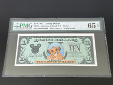 $10  1997 A Disney Dollar SIMBA PMG 65EPQ  DIS49 A00232010A    picture