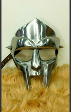 MF Doom Mask 18G Steel Gladiator Mad-villain Face Armor Medieval Helmet gift picture