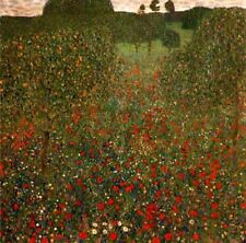 Oil painting Poppy-Field-Gustav-Klimt-oil-painting impression art landscape picture