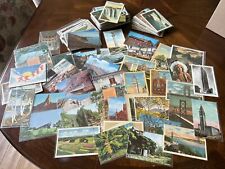LOT 200 PLUS POSTCARDS 1900s To 1980s MOST USA  ALL IN SLEEVES SOME CANADA INTL picture