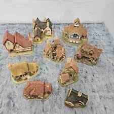 David Winter Lot of 9 Cottages 1980-88 Decoration Hand Painted Display Village picture
