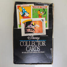 Disney 1991 Vintage Collector Cards -Lot of 34 Packs w/Loose Cards & Display Box picture