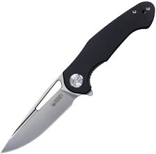 Kubey Dugu Linerlock Black G10 Folding 14C28N Sandvik Drop Pt Pocket Knife  picture