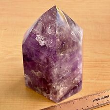 Large 6.2 lb. Purple Amethyst Quartz Agate Crystal Point Tower Stone Obelisk Gem picture