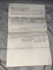 Antique 1845 Instruction to Miami County Ohio Sheriff Court - OH Legal History picture