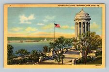 New York City-NY, Soldiers And Sailors Monument And Grounds Vintage Postcard picture