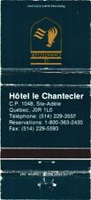 Ste-Adele Quebec Canada Hotel le Chantecler Vintage Matchbook Cover picture