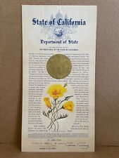 1942 State of California Presentation Certificate for the Great Seal Document picture