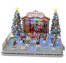 Lemax Christmas Grove Skating Rink #14870 Animation Lights & Sound Brand New picture