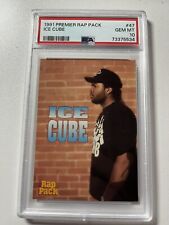 1991 Premier Rap Pack Ice Cube Rookie Card #47 PSA 10 GEM MINT picture