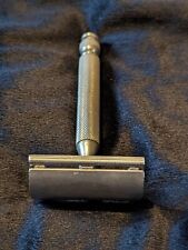 Gillette Ball End Nickel Tech Vintage Three Piece Double Safety Razor - H4 -1962 picture