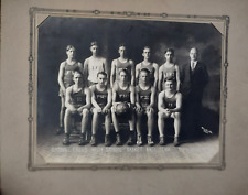 1929 - 1930 Lyon Falls NY High School Basketball Team 9 x 7 Photograph picture