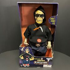 Animated Grim Rapper Skeleton By TradeMax Halloween Figure On/Off Switch Battery picture