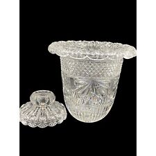 Vintage Royal Gallery Lead Crystal Vase / Compote Made in Slovakia 2 pc 11 1/2 i picture