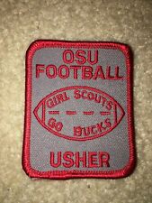 Boy Girl Scout Ohio State Usher Football Bucks Buckeye University Sport Patch picture