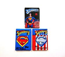Superman Cards Lot Of 3 Sealed Packs Superman Movies 1  2 & 3 Christopher Reeve picture