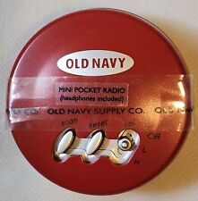Vintage Old Navy Mini Pocket Radio NEW/Old Stock-Never Used  Sealed picture