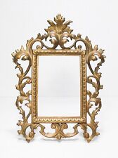 Antique Decorative Rococo Style Brass Gilded Picture Rectangular Frame picture