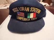 Vintage  Snapback  USCG US COAST GUARD LORAN STATION Lampedusa Italy  picture
