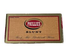 Vintage 1958 Phillies 50 Blunt Cigar Box Empty 8 Cents picture