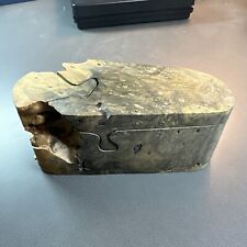 Burl Wood Puzzle Trinket Box 2 In 1 picture