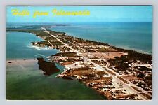 Key West FL-Florida, Aerial Of Islamorada, Antique, Vintage c1971 Postcard picture