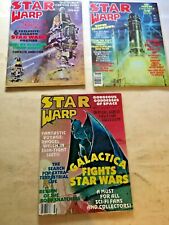 Star Warp Magazine Lot of 3 Volume 1 #1, 3, 4 Sci Fi, Fantasy 1978 picture