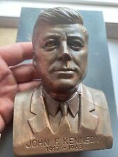 John F. Kennedy JFK Banthrico Piggy Bank Vintage Bust Patina Collector NO KEY picture