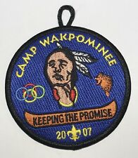 2007 Camp Wakpominee Patch Mint BC7 picture