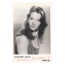 Louise Jameson 1970s Original Signed BBC Official Leela Doctor Who Cast Photo picture